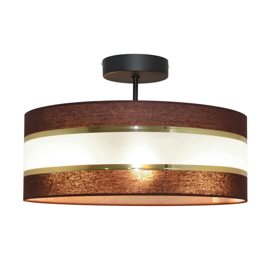Lámpara colgante HELEN 3xE27/15W/230V marrón/negro/dorado