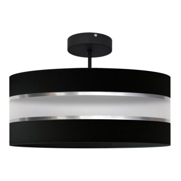 Lámpara colgante HELEN 3xE27/15W/230V negro/cromo brillante