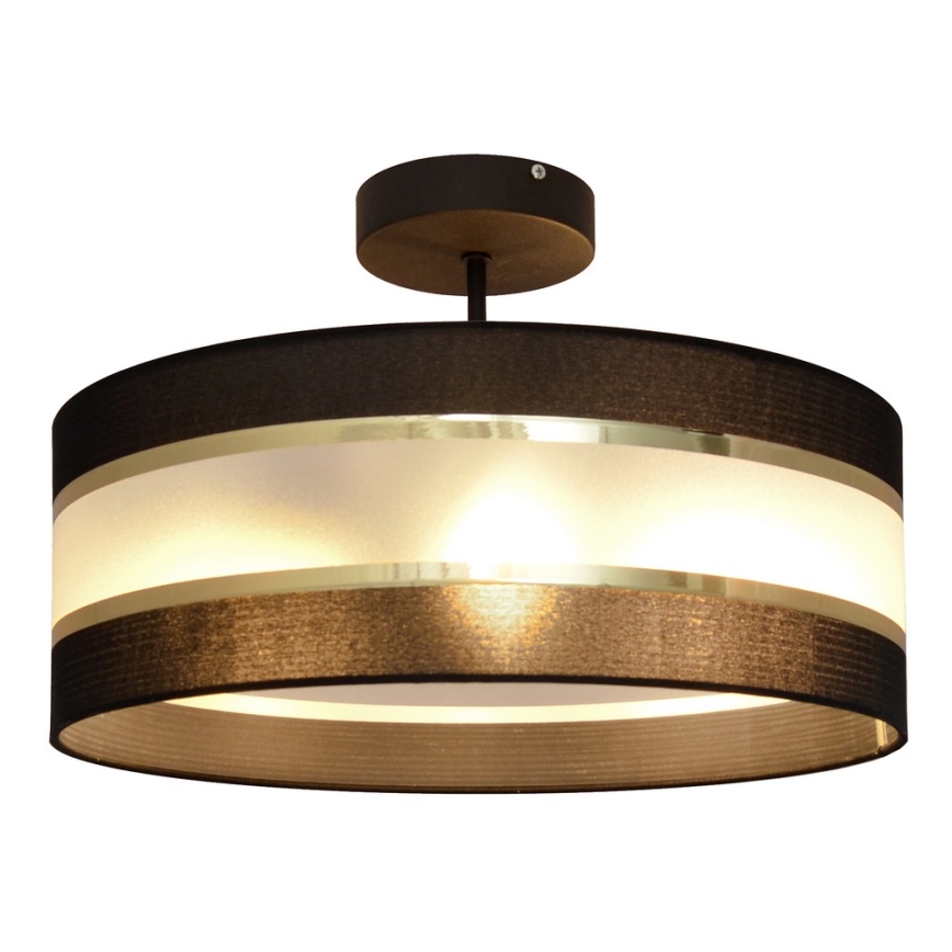 Lámpara colgante HELEN 3xE27/15W/230V negro/dorado