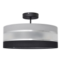 Lámpara colgante HELEN 3xE27/15W/230V negro/gris/cromo brillante