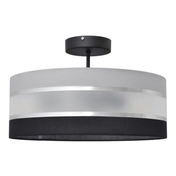 Lámpara colgante HELEN 3xE27/15W/230V negro/gris/cromo brillante