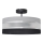 Lámpara colgante HELEN 3xE27/15W/230V negro/gris/cromo brillante