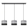 Lámpara colgante HELEN 3xE27/15W/230V negro/gris/plata