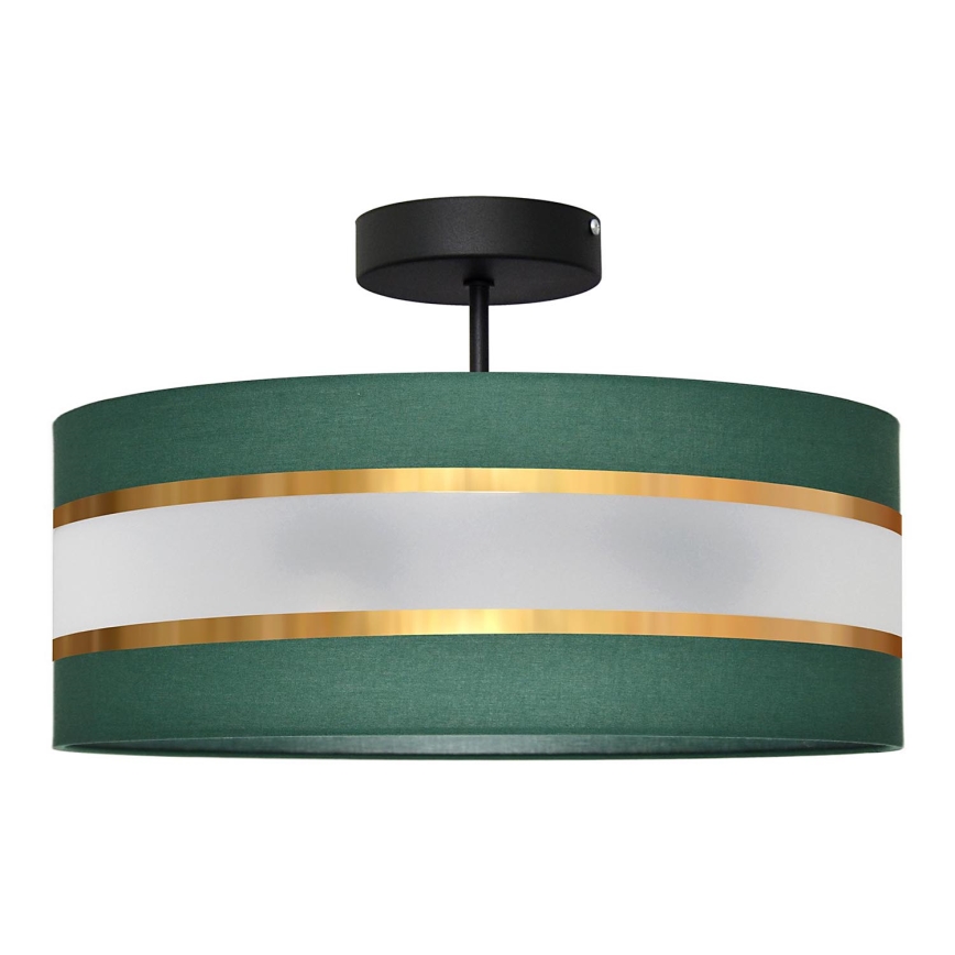 Lámpara colgante HELEN 3xE27/15W/230V verde/dorado