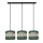 Lámpara colgante HELEN 3xE27/15W/230V verde/dorado