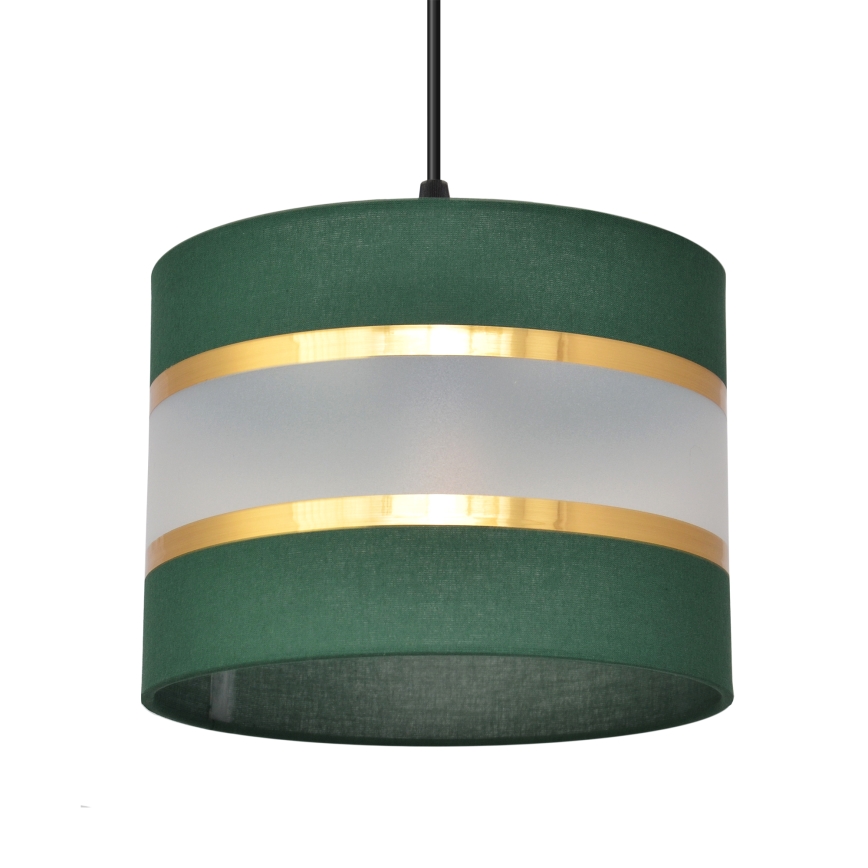 Lámpara colgante HELEN 3xE27/15W/230V verde/dorado