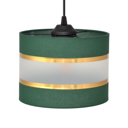 Lámpara colgante HELEN 3xE27/15W/230V verde/dorado