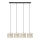 Lámpara colgante HELEN 4xE27/15W/230V color crema/negro/dorado