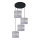 Lámpara colgante HELEN 4xE27/15W/230V gris/negro