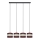 Lámpara colgante HELEN 4xE27/15W/230V marrón/negro/dorado