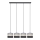 Lámpara colgante HELEN 4xE27/15W/230V negro/gris/dorado
