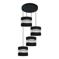 Lámpara colgante HELEN 4xE27/15W/230V negro