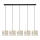 Lámpara colgante HELEN 5xE27/15W/230V color crema/negro/dorado