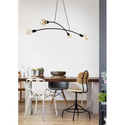 Lámpara colgante HELIX 4xE27/60W/230V