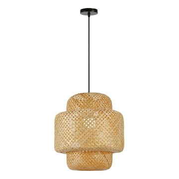Lámpara colgante HILO 1xE27/40W/230V diá. 38 cm bambú