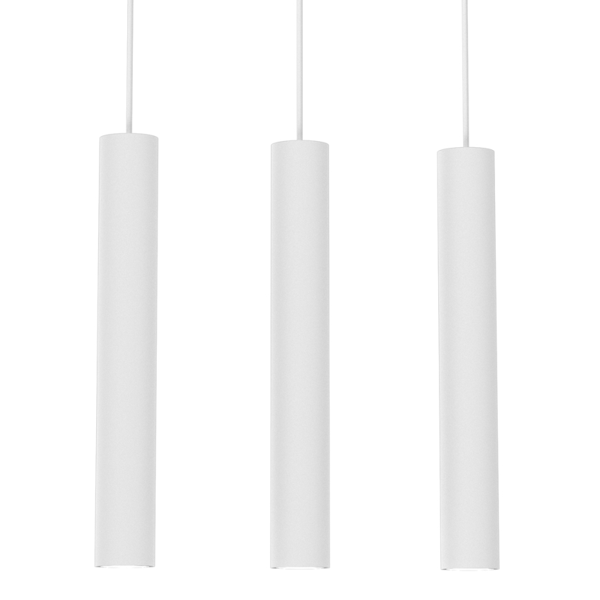 Lámpara colgante HUDSON 3xGU10/8W/230V blanco