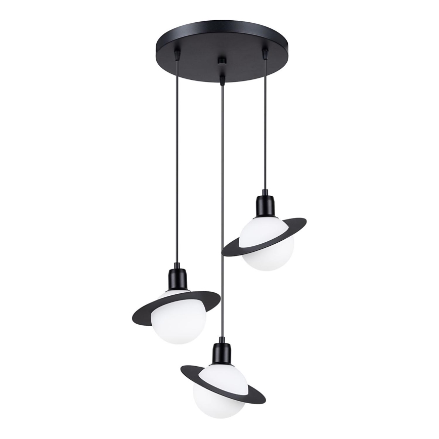 Lámpara colgante HYPERION 3xG9/8W/230V negro