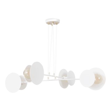 Lámpara colgante IDEA 4xE27/15W/230V blanco