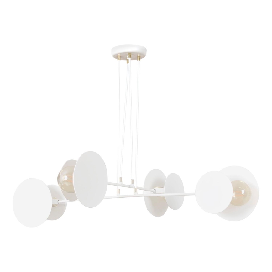 Lámpara colgante IDEA 4xE27/15W/230V blanco