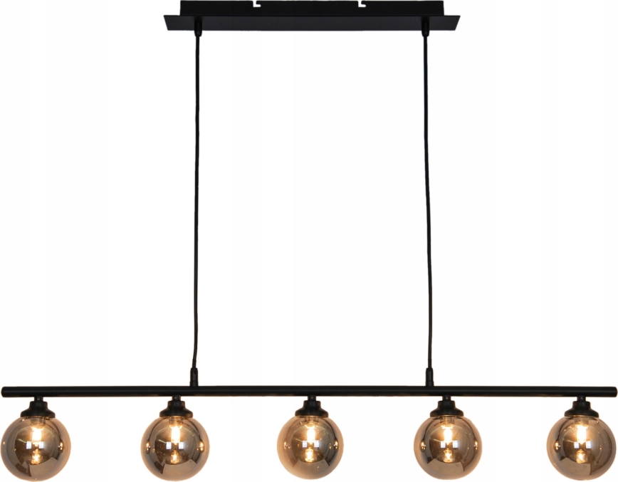 Lámpara colgante IMAGINE 5xG9/40W/230V negro/ahumado