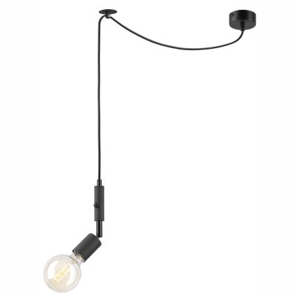 Lámpara colgante INA 1xE27/42W/230V negro