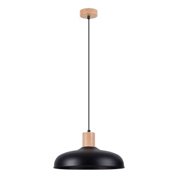 Lámpara colgante INDY 1xE27/15W/230V diá. 38 cm negro