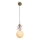 Lámpara colgante infantil ASTRONAUT 1xE27/60W/230V diá. 15 cm dorado/beige