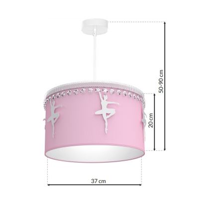 Lámpara colgante infantil BALETNICA 1xE27/60W/230V