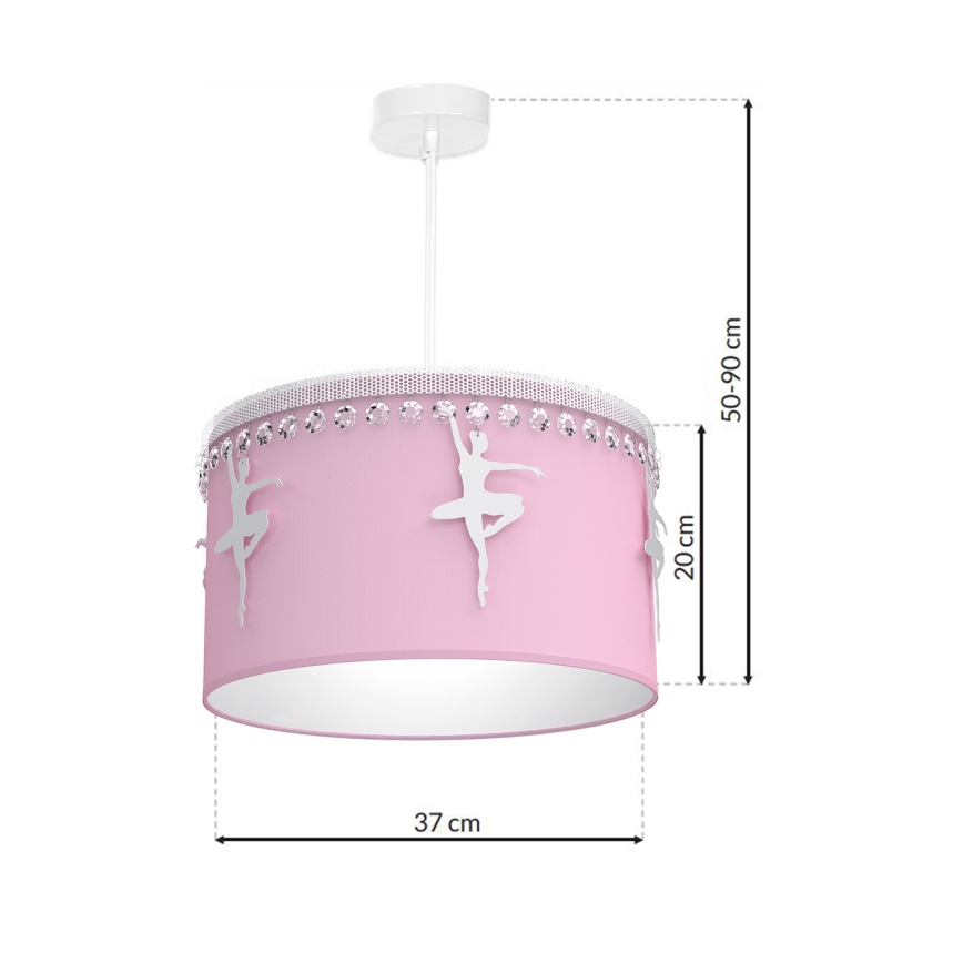 Lámpara colgante infantil BALETNICA 1xE27/60W/230V
