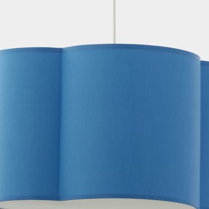 Lámpara colgante infantil CLOUD 1xE27/25W/230V azul