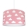 Lámpara colgante infantil CLOUDS PINK 1xE27/60W/230V