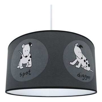 Lámpara colgante infantil DOGS 1xE27/60W/230V