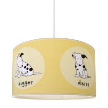 Lámpara colgante infantil DOGS 1xE27/60W/230V