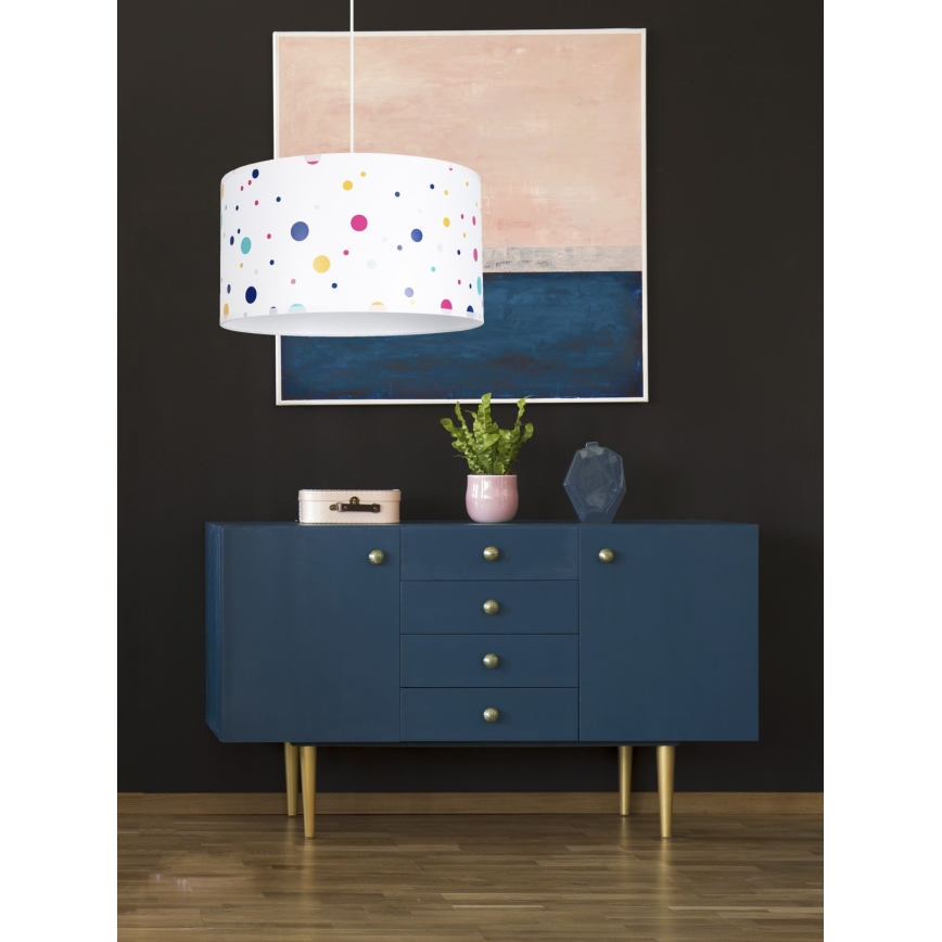Lámpara colgante infantil DRUKI 1xE27/60W/230V