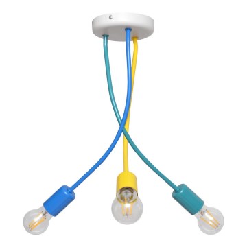 Lámpara colgante infantil HARVARD 3xE27/15W/230V