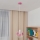 Lámpara colgante infantil STARS 1xE27/15W/230V rosa/blanco