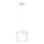 Lámpara colgante infantil SWEET 1xE27/15W/230V blanco/rosa/mariposa