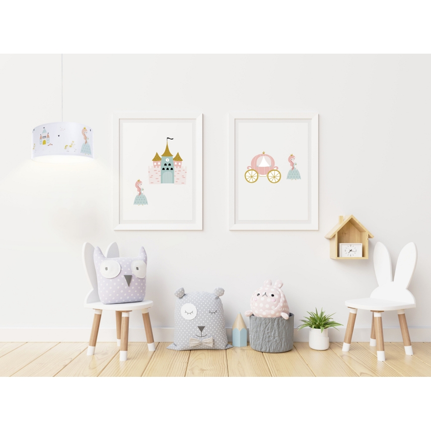 Lámpara colgante infantil SWEET DREAMS 1xE27/60W/230V diá. 30 cm