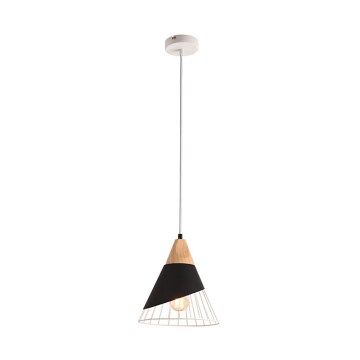 Lámpara colgante IRIS 1xE27/40W/230V negro