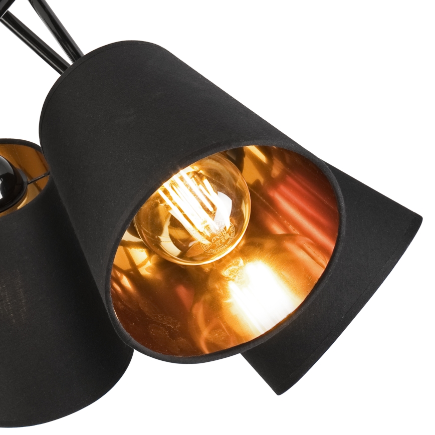 Lámpara colgante IRMA 5xE27/60W/230V negro