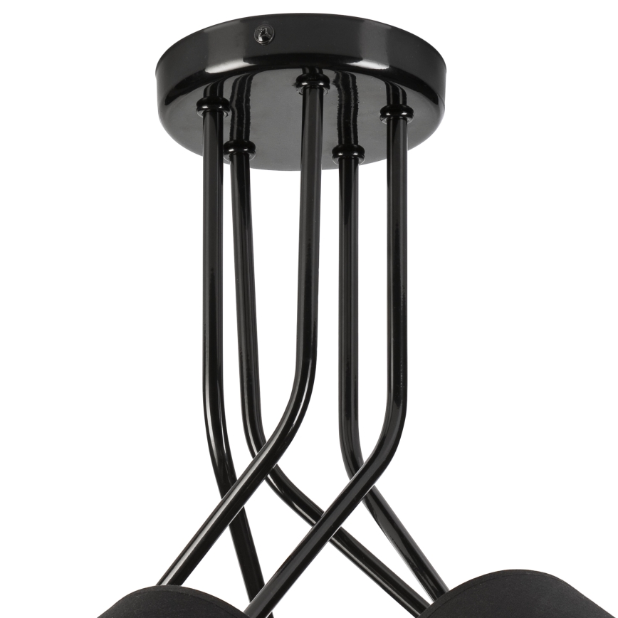 Lámpara colgante IRMA 5xE27/60W/230V negro