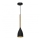 Lámpara colgante ISTAPPAR 1xE27/60W/230V negro/dorado