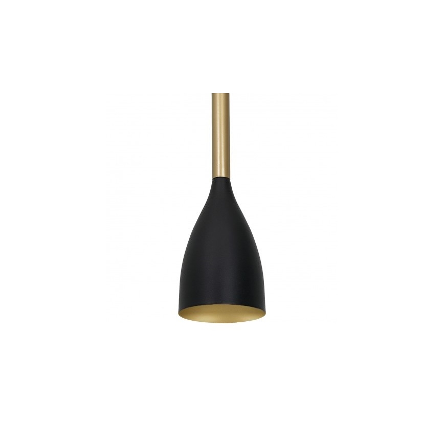 Lámpara colgante ISTAPPAR 1xE27/60W/230V negro/dorado