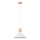 Lámpara colgante JAGA 1xE27/15W/230V diá. 30 cm blanco