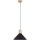 Lámpara colgante JAGA 1xE27/15W/230V diá. 30 cm negro