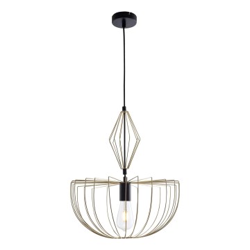 Lámpara colgante JASMINA 1xE27/20W/230V diá. 40 cm dorado