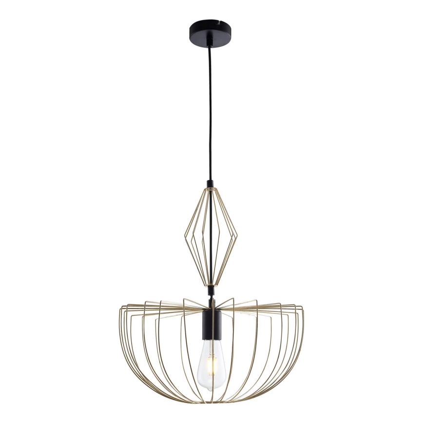 Lámpara colgante JASMINA 1xE27/20W/230V diá. 40 cm dorado