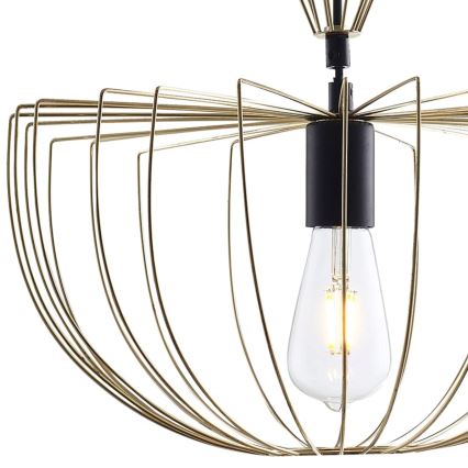 Lámpara colgante JASMINA 1xE27/20W/230V diá. 40 cm dorado