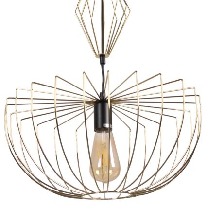 Lámpara colgante JASMINA 1xE27/20W/230V diá. 40 cm dorado