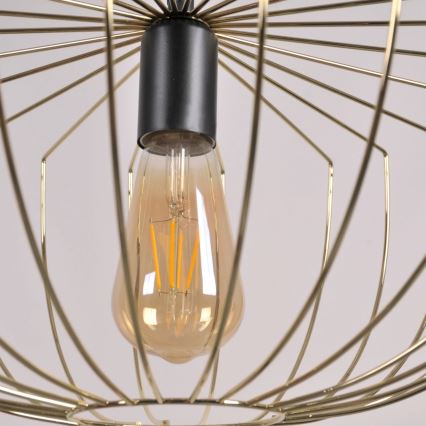 Lámpara colgante JASMINA 1xE27/20W/230V diá. 40 cm dorado